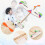Wood Airplane Glider Kit Rubber Band Powered 6 pcs 2