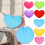 Peluche con forma de corazón, verde, 20 cm (8 pulgadas) 3