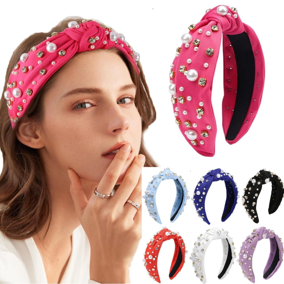 Crystal Knotted Women's Headband Luxury Jeweled 1