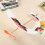 Wood Airplane Glider Kit Rubber Band Powered 6 pcs 6