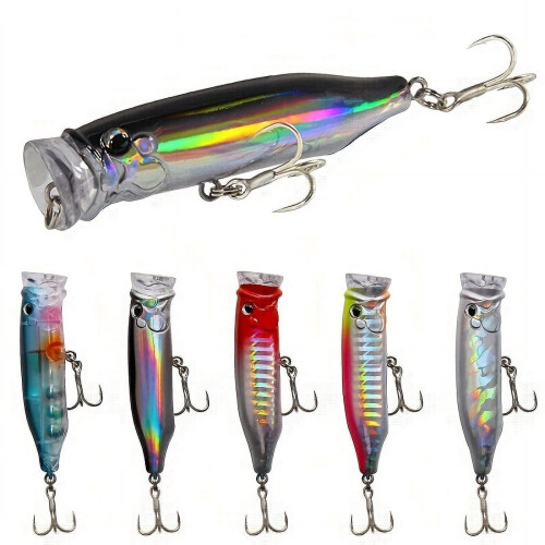 τεμάχια αληθοφανές δόλωμα ψαρέματος Popper για πέστροφα - Τεχνητό βιονικό σκληρό 1