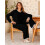 Conjunto feminino de suéter e calça pantalona (2 peças) 4