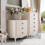 Crystal Drawer Knobs Rose Gold Aluminum Alloy 5 Pc 8