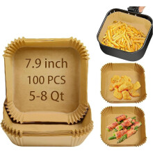 Air Fryer Liners Unbleached Parchment Paper 100 pcs