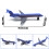 Aircraft Plane Playset Durable Alloy 6-Pack 4