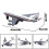 Aircraft Plane Playset Durable Alloy 6-Pack 5