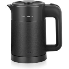 Electric Tea Kettle 0.6L Stainless Steel Double-Wall