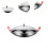 Stainless Steel Wok Pan with Lid 9 Inch Double Handle 6