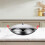 Stainless Steel Wok Pan with Lid 9 Inch Double Handle 7