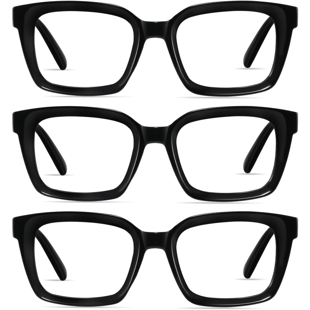 Reading Glasses Blue Light Blocking Oversize Square Frame