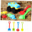 Beach Playing Set with Shovel and Sand Tools 1 Set 6