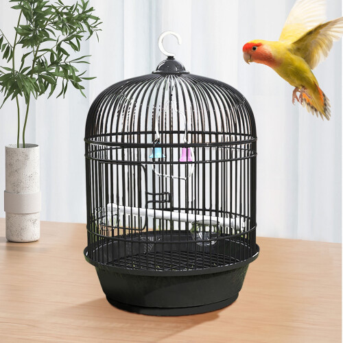 Portable Round Bird Cage for Small Birds 18-inch 1