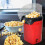 Machine à pop-corn électrique rouge 1200 W 10  11,5  26 cm 2