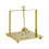 Gold Paper Napkin Holder Flat Dispenser Rack 1 Pack 5