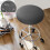 Round Stool Cover Soft Elastic Milk Silk 1 Piece 4