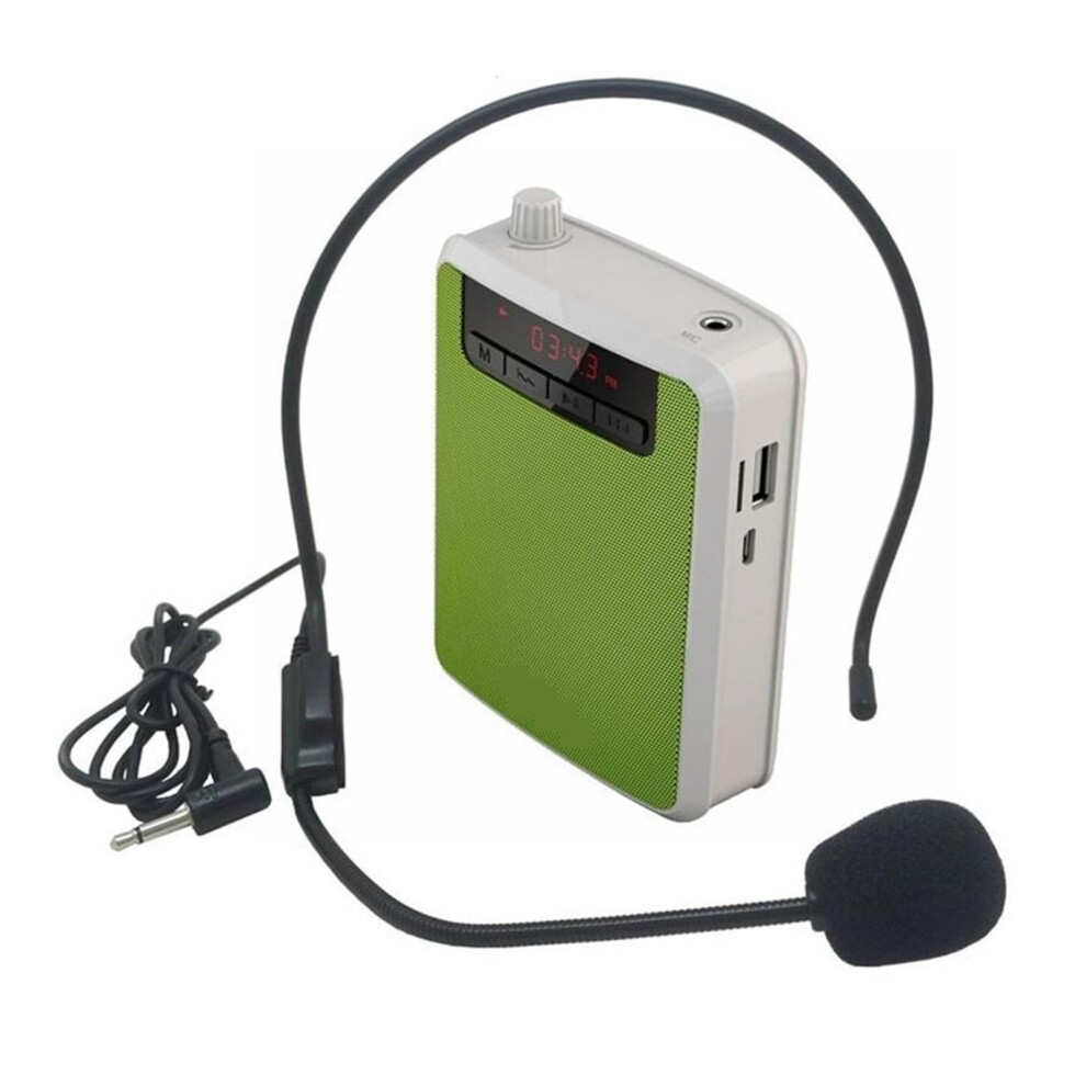 Portable Voice Amplifier With Headset Mic And Fm/Tf/Mp3 9097180991953