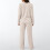 Women's 2-piece lounge set with turtleneck sweater and 3