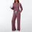 Women's 2-piece lounge set with turtleneck sweater and 5