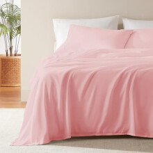 Nanotex cooling twin sheet set for kids 3-piece ballet pink