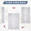 Room Divider White Freestanding 3-Panel 6