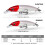 发光仿生硬质钓鱼饵 浮水型 长投 2个装 3