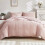 Pink Boho King Duvet Cover Set Microfiber 3-Piece 1