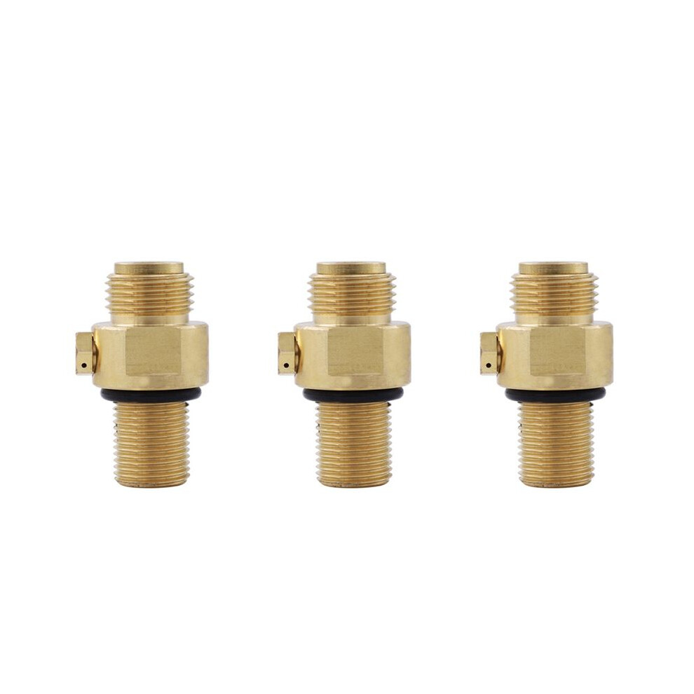 3Pcs M18x1.5 Co2 Valve Adaptor Replaceable Transverter Suitable For Soda Machine Replaceable Valve,For Cga320 6032530906105