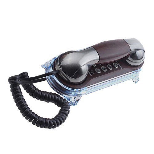 Telefone de parede MT025 com botões grandes, rediscagem e