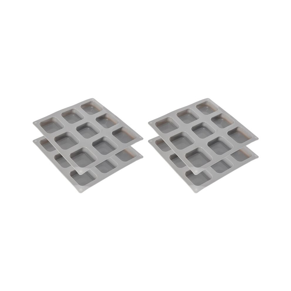 4 Pack Silicone Soap Molds 9 Cavities Square Soap Mold Diy Handmade Silicone Mold For Soap Making 4712087047361
