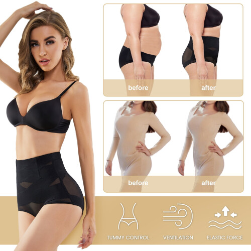 Women's Double Tummy Control Shapewear Panty 2 Pack 2
