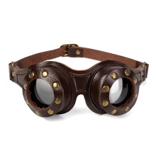 Vintage γυαλιά μοτοσικλέτας σε στυλ steampunk, 1 ζευγάρι