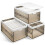 Faltbare Aufbewahrungsbox mit Deckel, 3er-Pack, stapelbar, Kunststoff 1