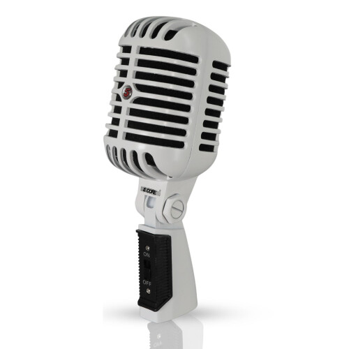 Retro dynamische microfoon, volledig van metaal, unidirectioneel, XLR