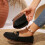 Bailarinas cómodas para mujer con cadena dorada antideslizante. 5