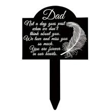 Placa memorial para túmulo em homenagem aos pais, para uso em jardins internos.