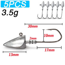 Metalowe główki jigowe 3,5g/10g/21g/35g 5 szt.