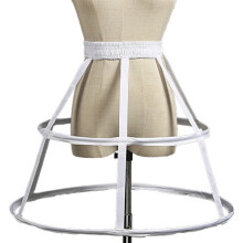 Sottoveste a crinolina con 2-5 cerchi, stile vintage