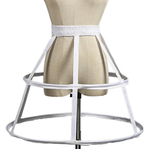 Sottoveste a crinolina con 2-5 cerchi, stile vintage