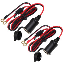 Kabel zapalovače cigaret v autě k O-kroužkovému terminálu 3FT 12V-24V