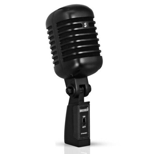 Vintage dynamische microfoon XLR studio zwart