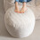 Runder Cord-Pouf mit Schaumstofffüllung, 1 Stück 1