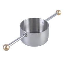 Cocktailjigger i rostfritt stål, dubbelsidig, 2 oz/1 oz