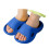 Children's blue open-toe flip flops for summer, size 5-5.5 5