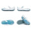 Girls' Closed-Toe Jelly Sandals with Hook-and-Loop Closure 4