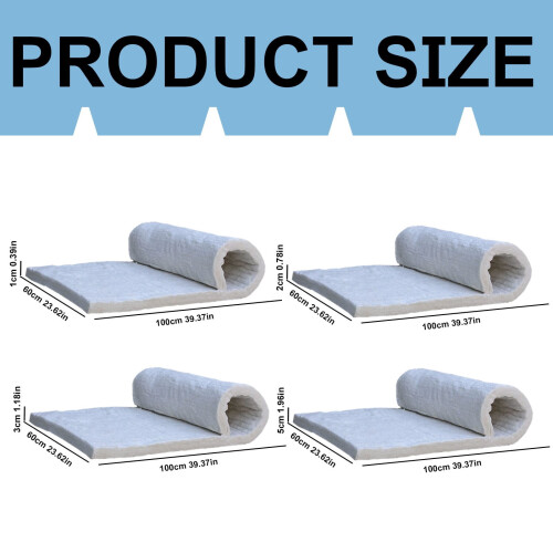Ceramic Fiber Blanket Fireproof Insulation Baffle 2400F 2