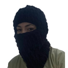 Cappello invernale in peluche lavorato all'uncinetto, unisex per adulti, 1 pezzo