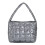 Gesteppte Baumwolltasche für Damen, Grau 1