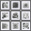 Black Square Picture Frames 12x12 Inch 9-Pack 1