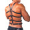 Men's PU Leather Suspenders Harness Black Adjustable 1