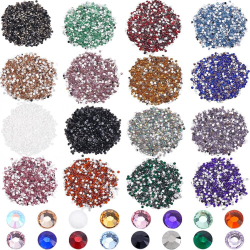 Diamantmalperlen, 1,5 mm, 16 Farben, 16000 Stück